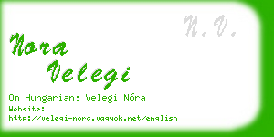nora velegi business card
